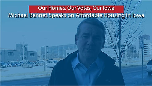 Michael Bennet Discusses Affordable Housing in Iowa